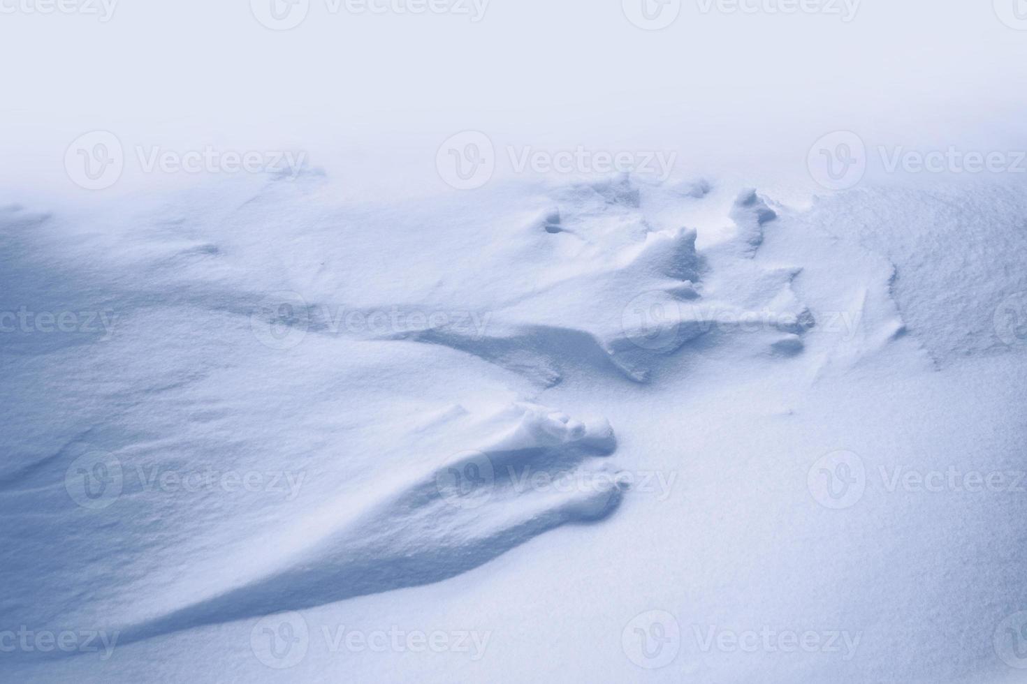 antecedentes. paisaje de invierno la textura de la nieve foto