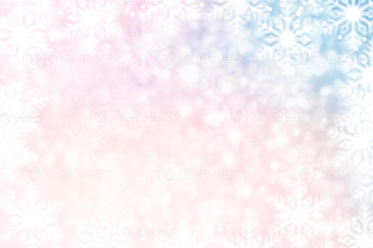 Abstract winter Christmas and New Year background. Snowflakes. photo