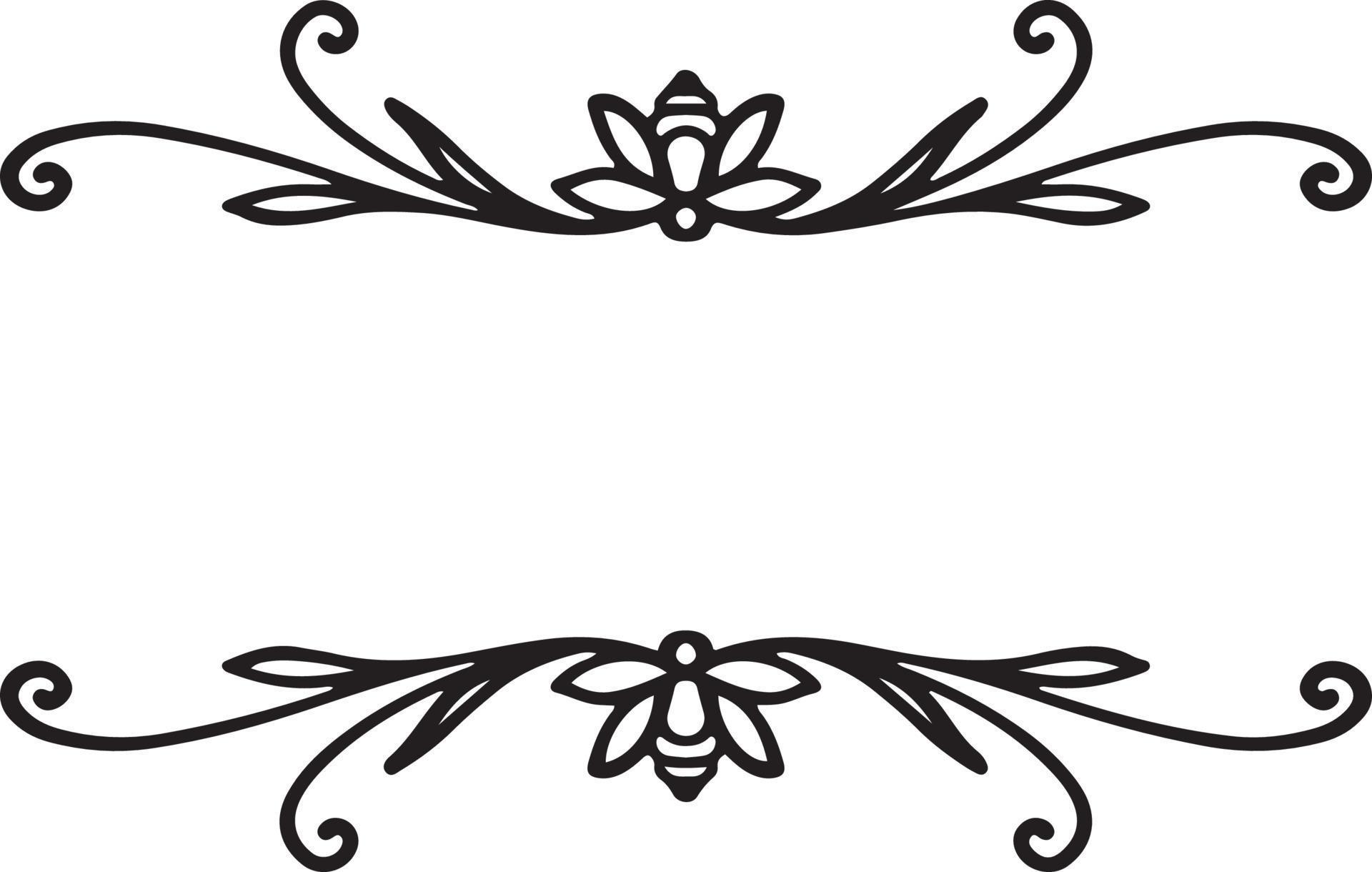 Split Monogram frame Vector Card Invitation Elements Victorian Grunge