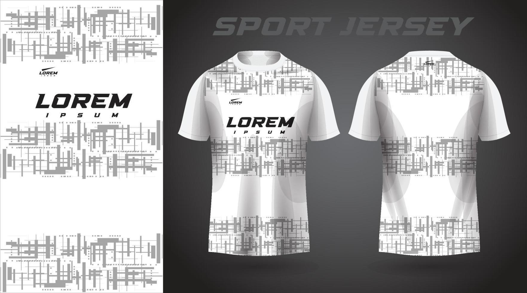 white shirt sport jersey design vector