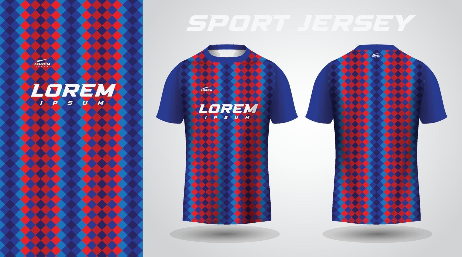 red blue shirt sport jersey design 9852640 Vector Art at Vecteezy