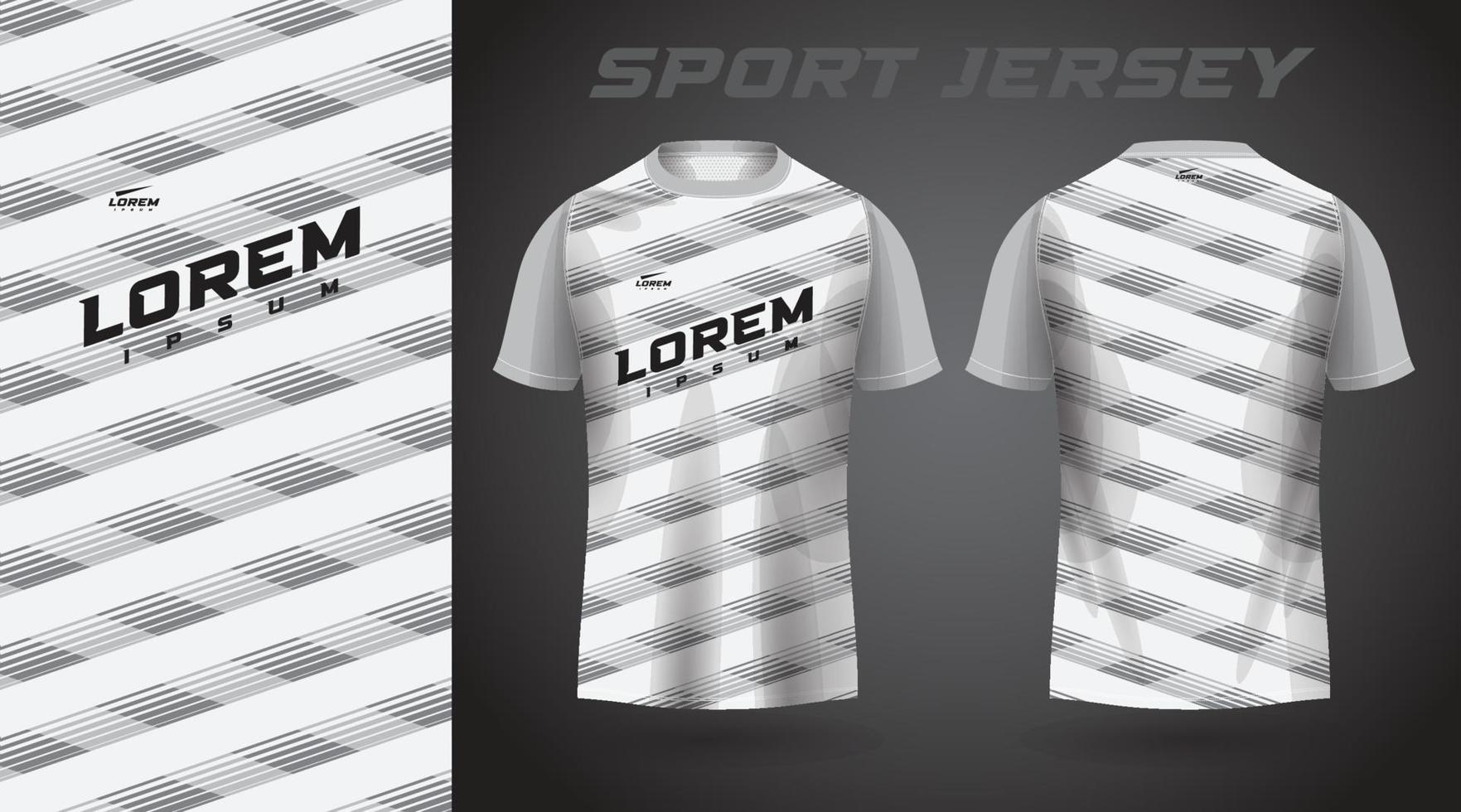 white shirt sport jersey design vector