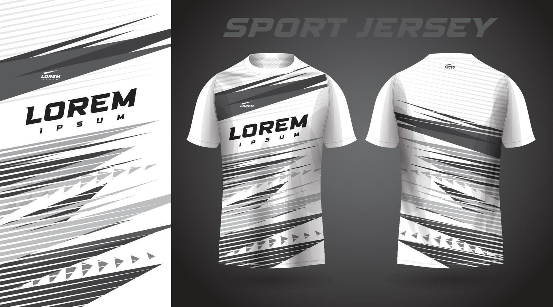 white sport jersey design vector