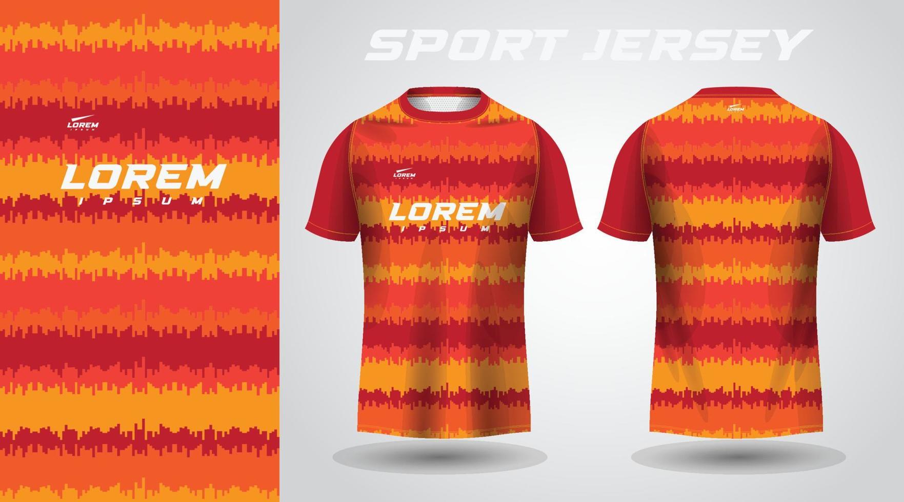 red sport jersey design vector