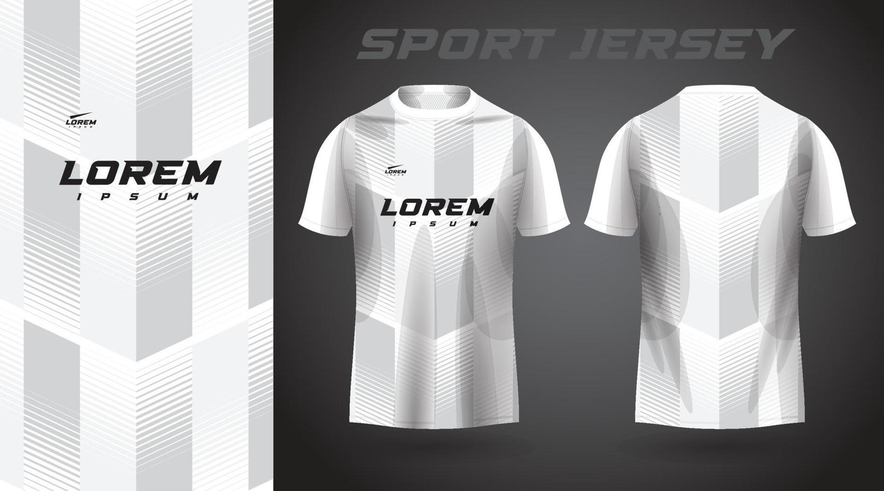 white sport jersey design vector