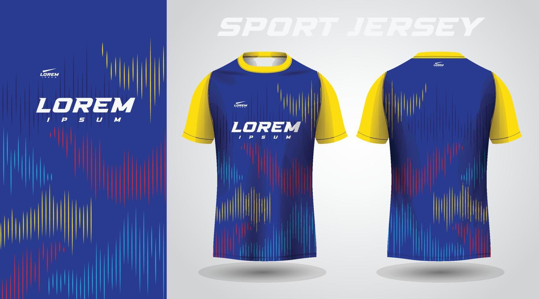 blue sport jersey design vector