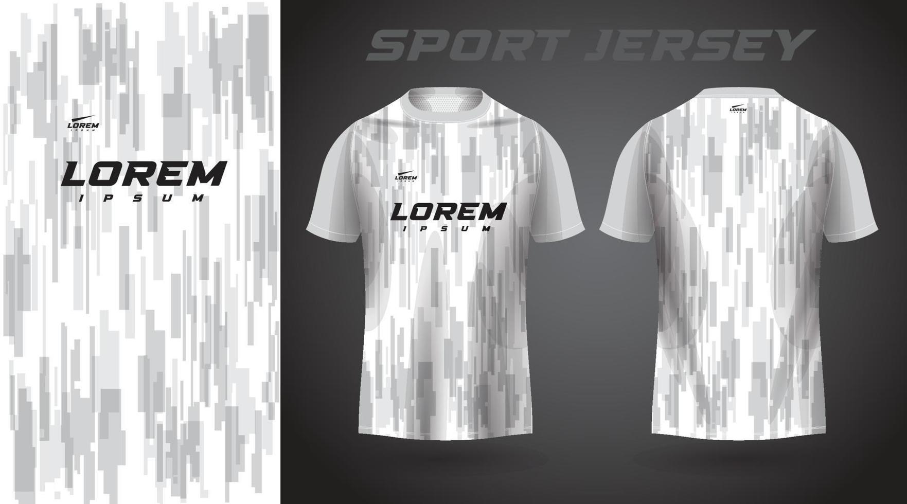 diseño de camiseta deportiva de camisa blanca vector