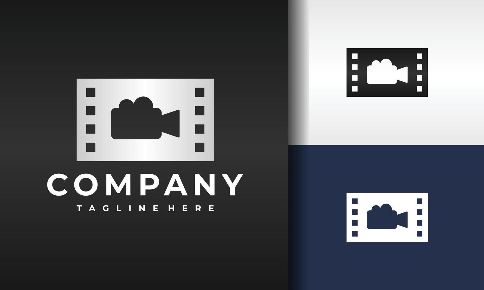 video cinema movie logo vector