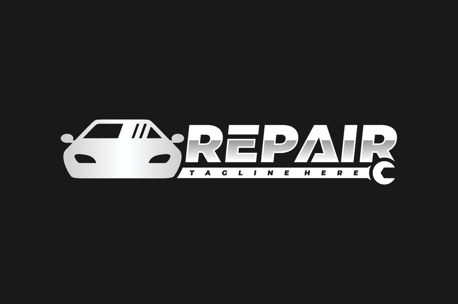 logotipo de reparación de automóviles vector