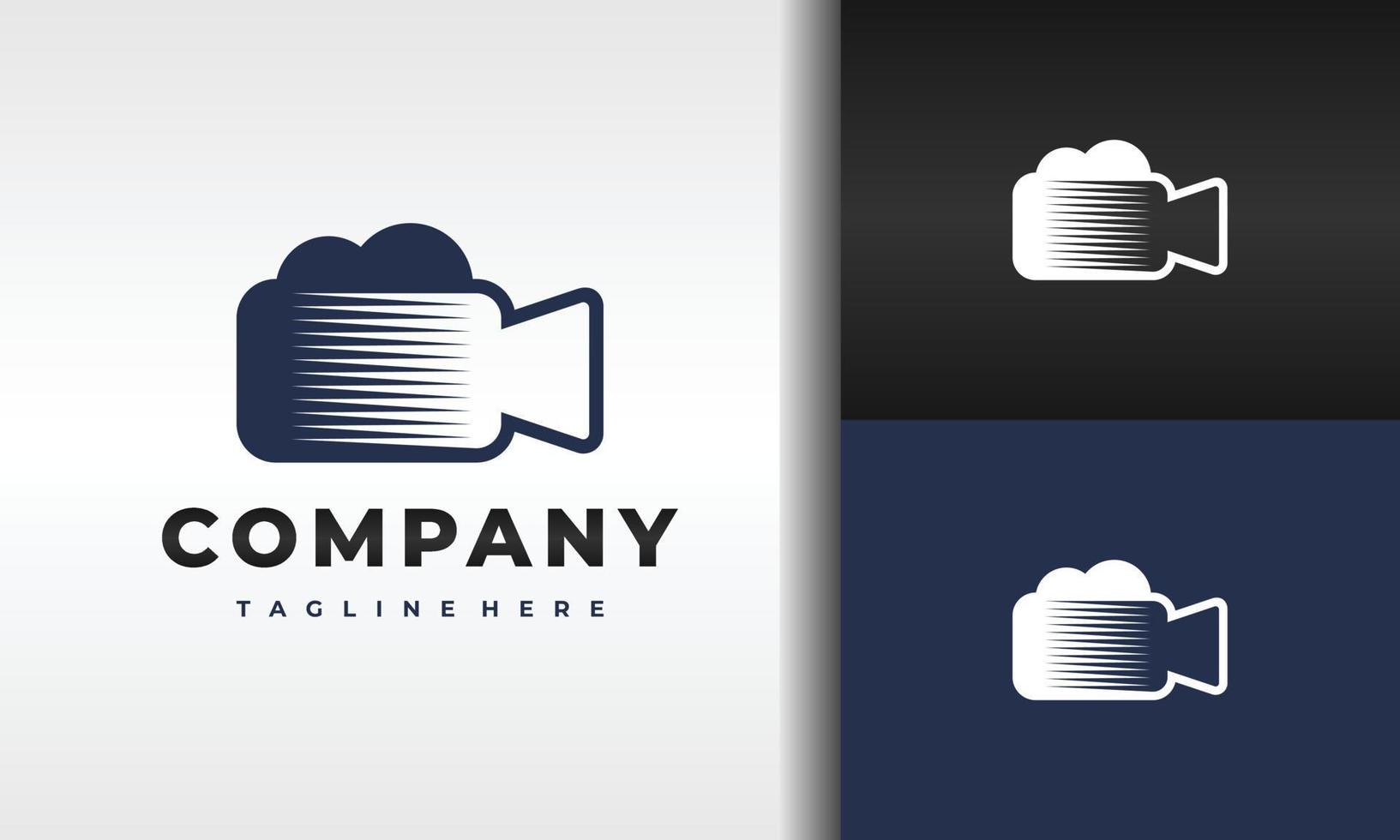 simple videography logo vector