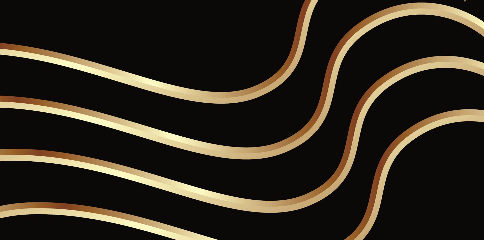 ilustración vectorial de fondo negro y dorado, adecuada para temas lujosos, elegantes y modernos vector