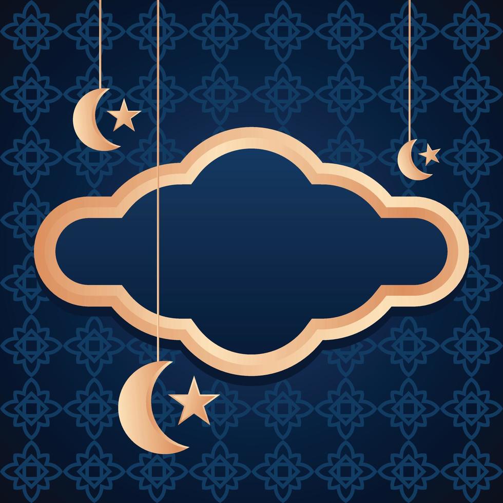 ilustración vectorial de la plantilla de fondo islámico para celebrar el año nuevo islámico vector