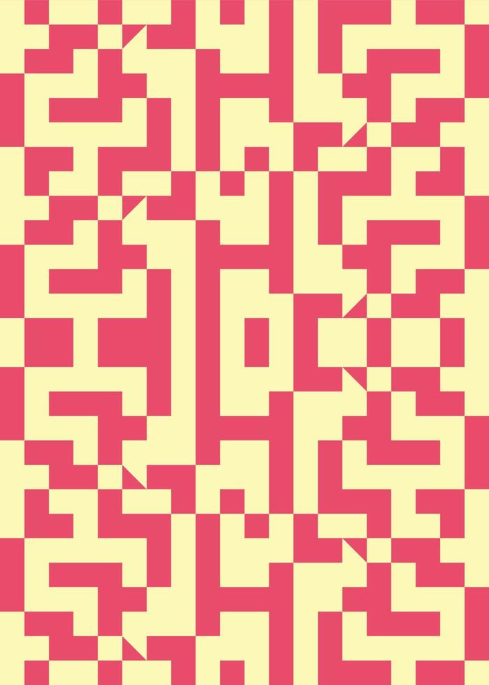 vector illustration of red and cream color geometric background