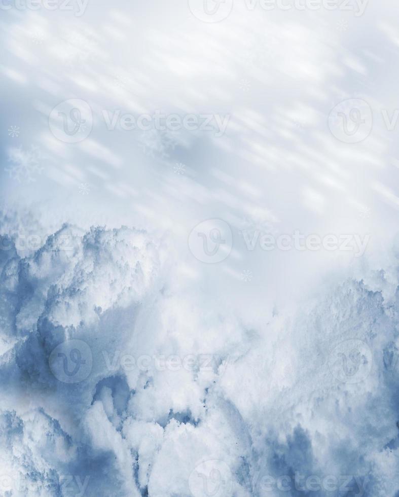 Background of snow. Winter landscape. photo