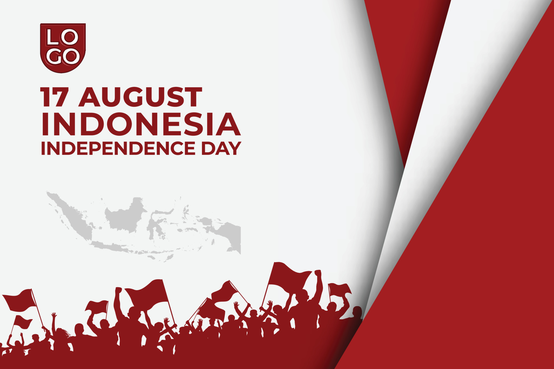 indonesian independence day vector