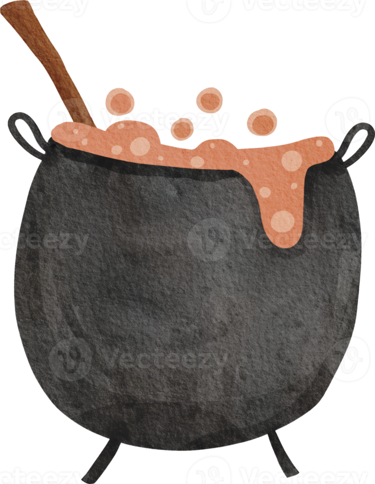 cauldron with witches magic broth png