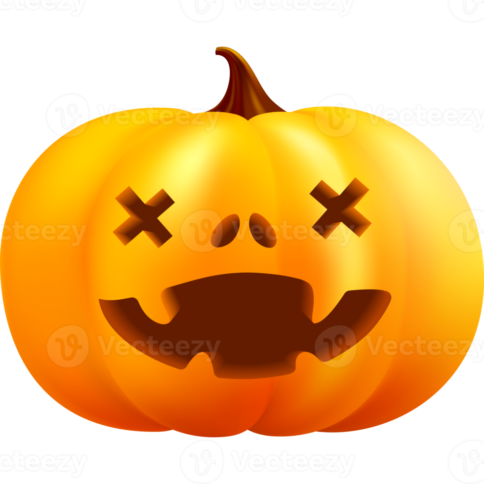 söt halloween pumpa png