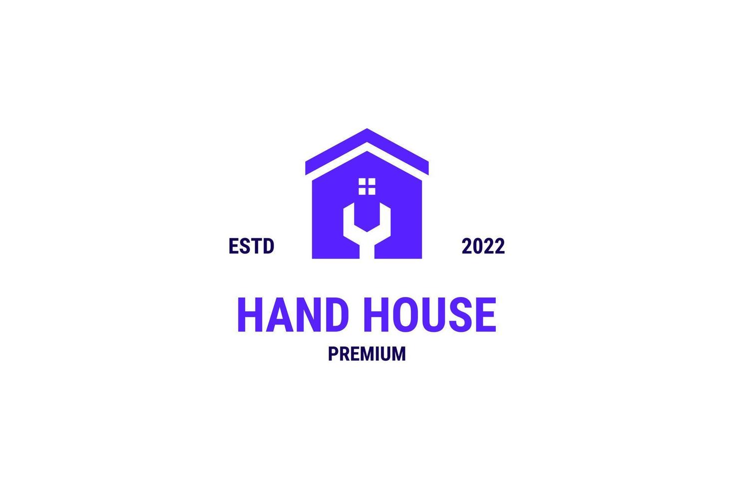 Flat home house service logo design vector icon illustration idea