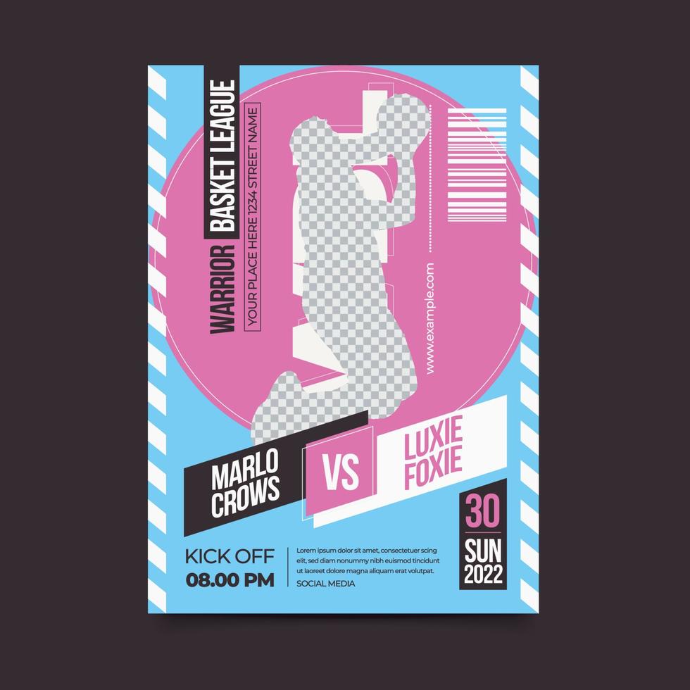 Basketball Flyer Template vector