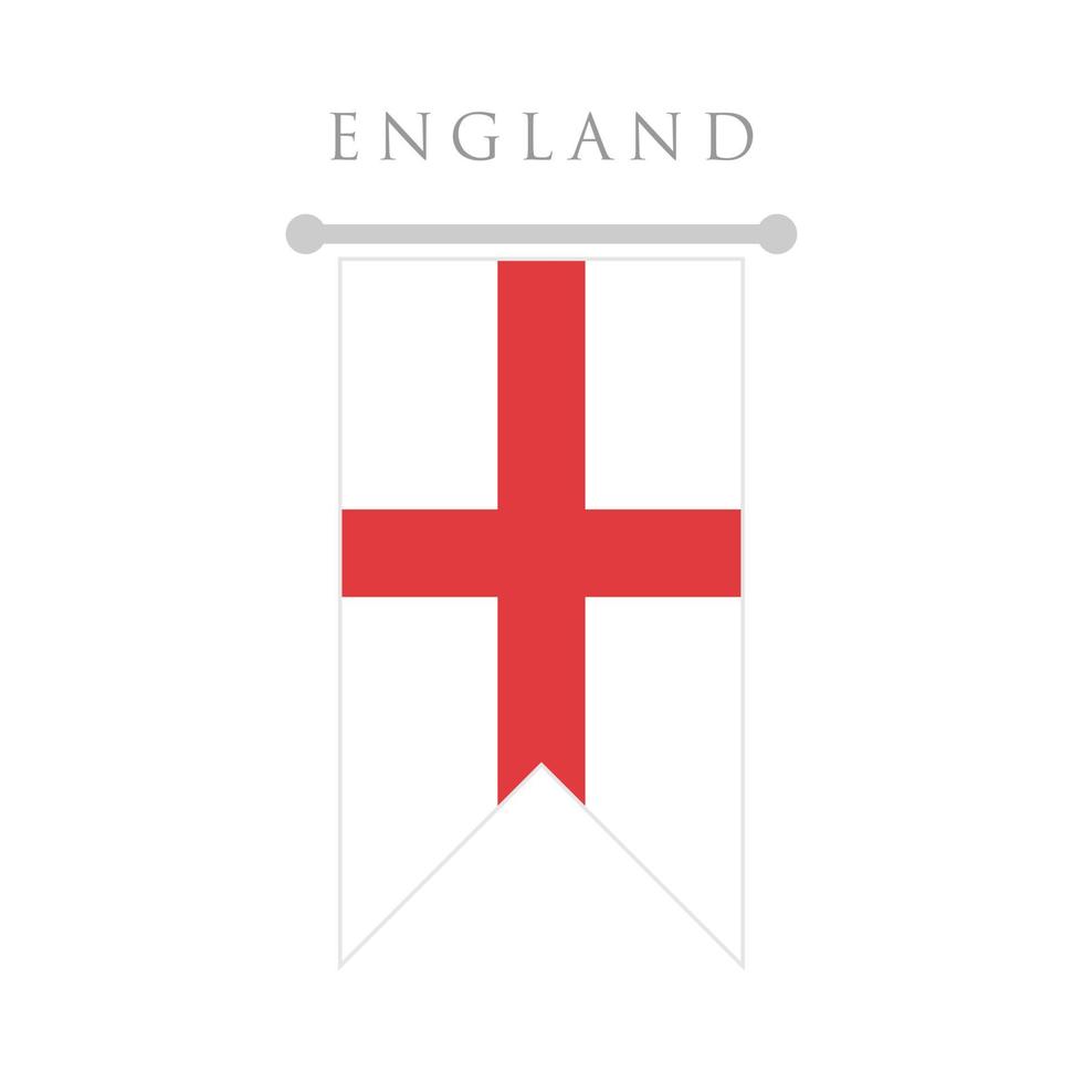 England flag flat design vector illustration