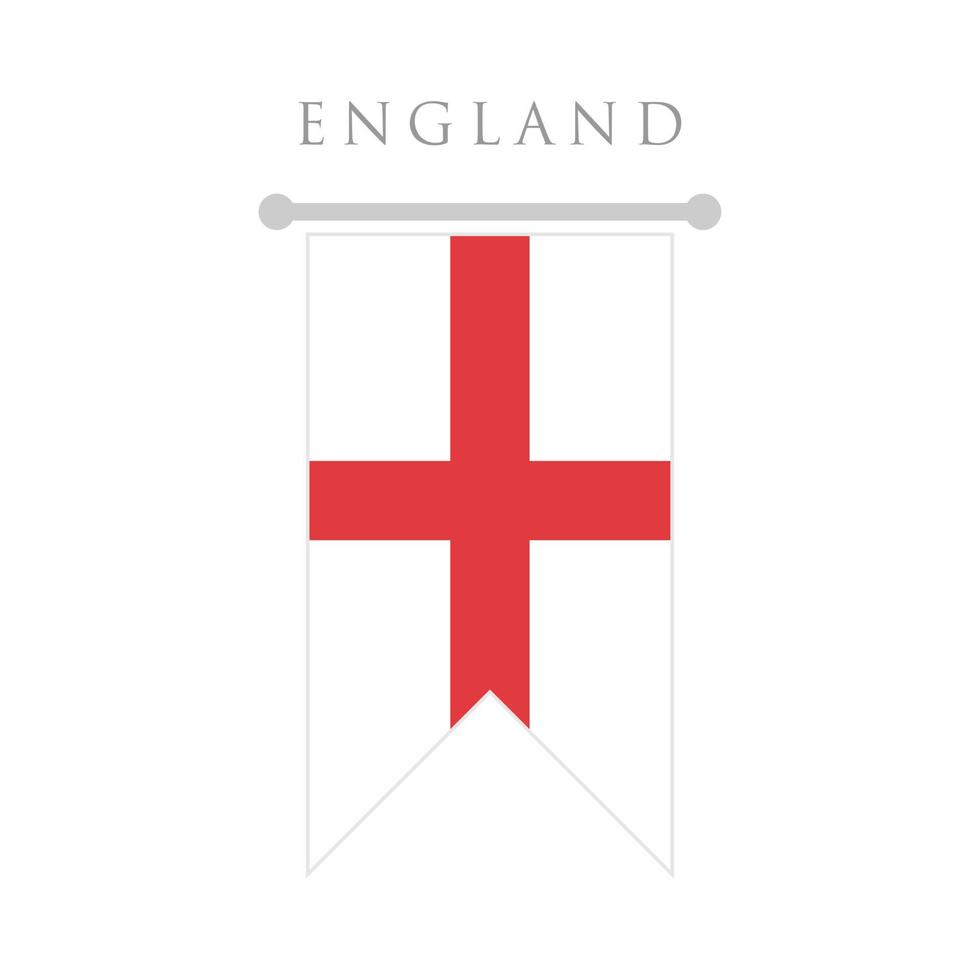 ilustración de vector de diseño plano de bandera de inglaterra