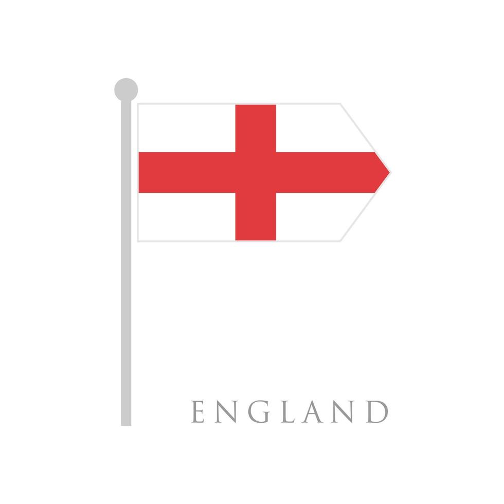 England flag flat design vector illustration