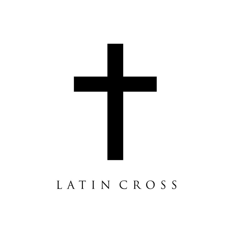 catholic cross vector illustration. Christians catholicism icons tribal vector collection peace jesus pictures. Cross spirituality, catholicism believe, christianity religious illustration