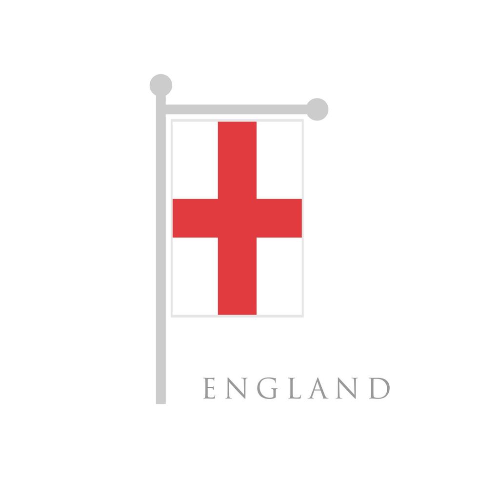 England flag flat design vector illustration