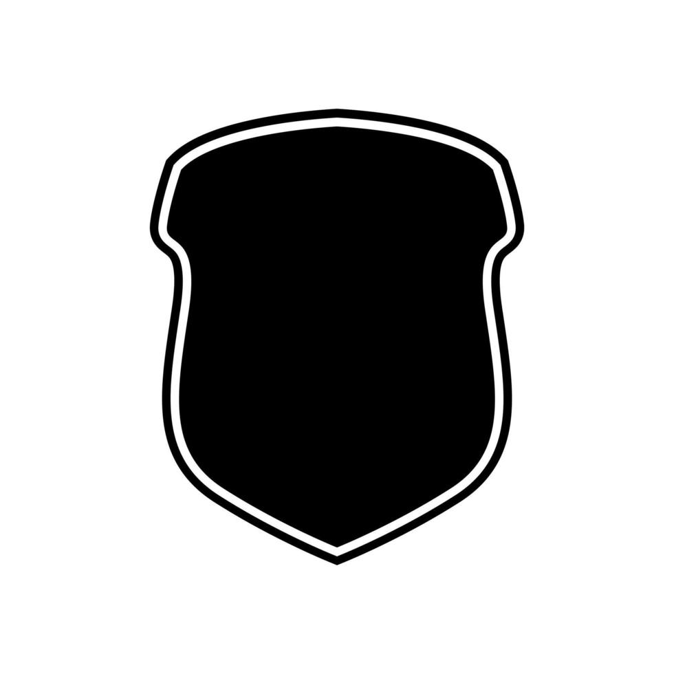 ilustración vectorial de escudo. iconos de forma de escudo. forma de símbolo. colección de diferentes escudos. placa de policía. símbolo de seguridad. proteger el estilo plano del escudo - vector de stock.