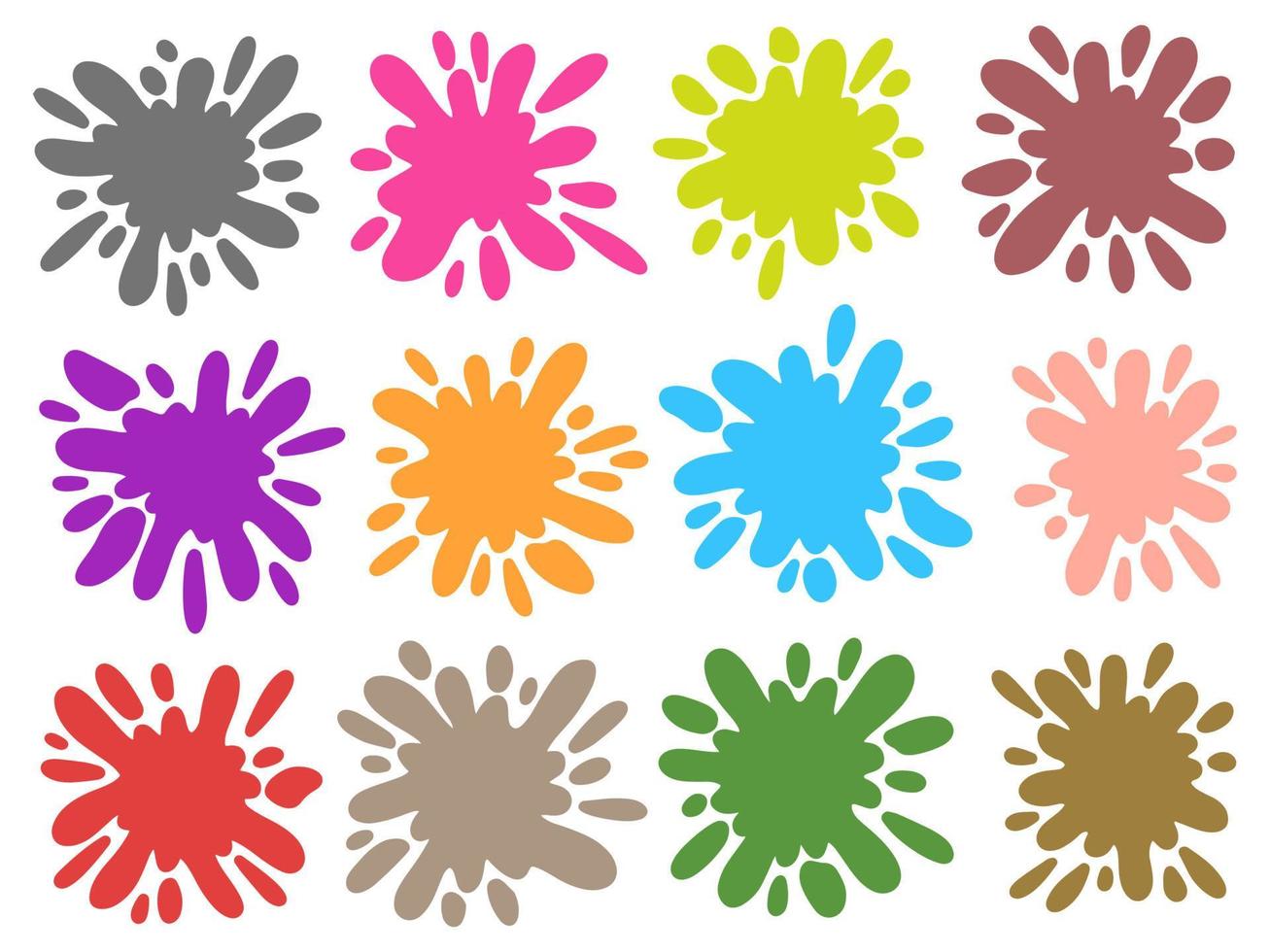 Splatter Abstract Color Background vector