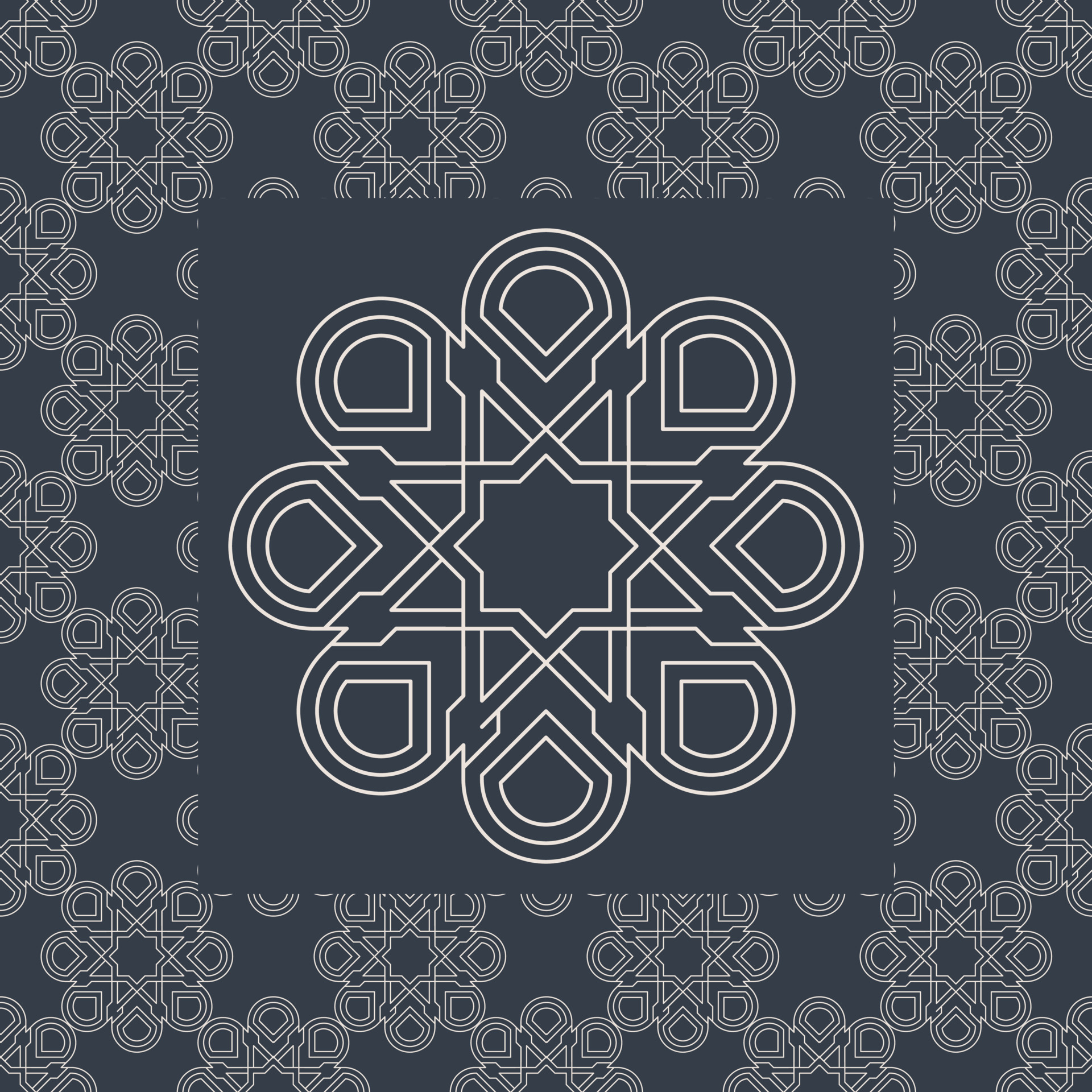 Abstract geometric islamic background. - Vector. 9855477 Vector Art at