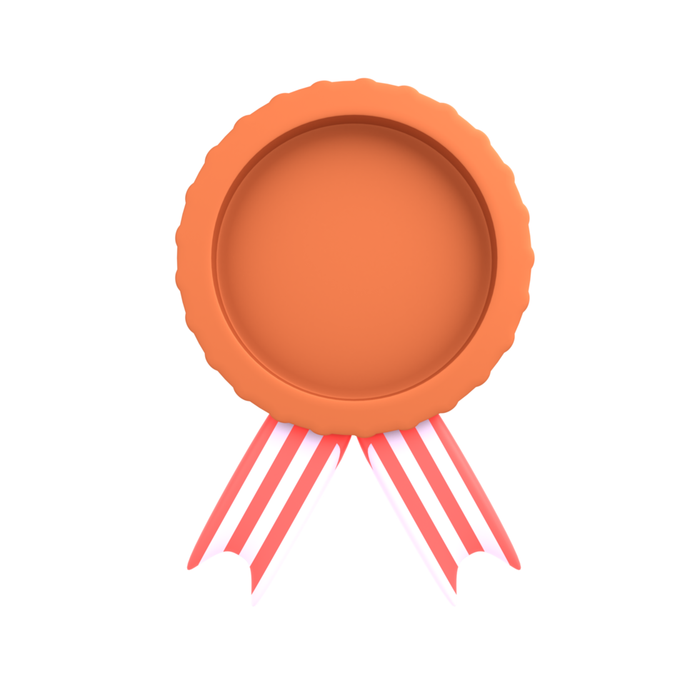 3D-Symbol Bronzemedaille png
