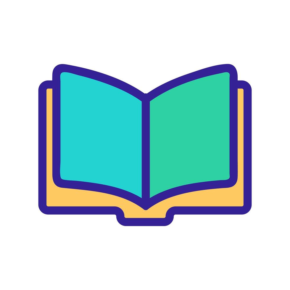 book icon vector. Isolated contour symbol illustration vector