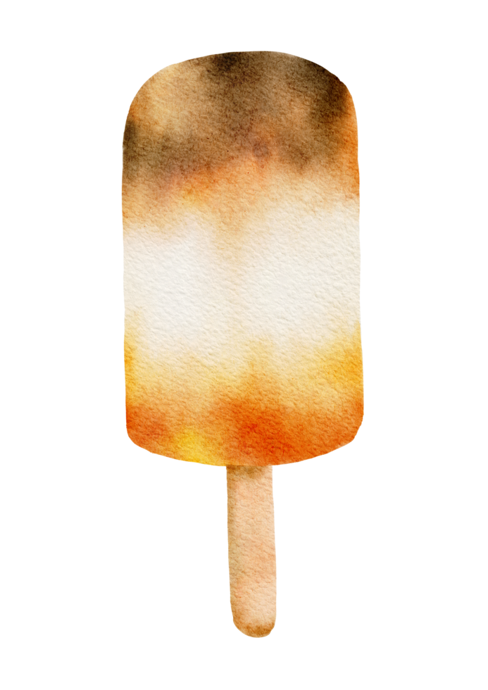 acuarela de helado de verano png