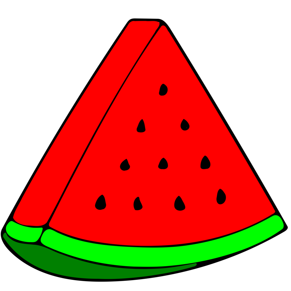 watermeloen fruit kunst png