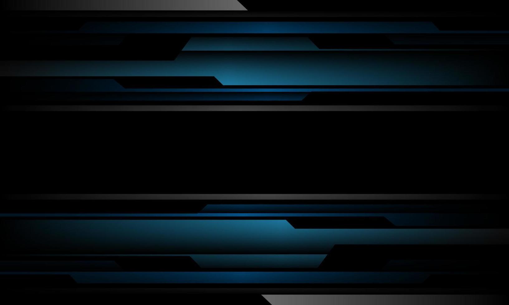 Abstract blue grey metal black cyber futuristic technology geometric design modern background vector