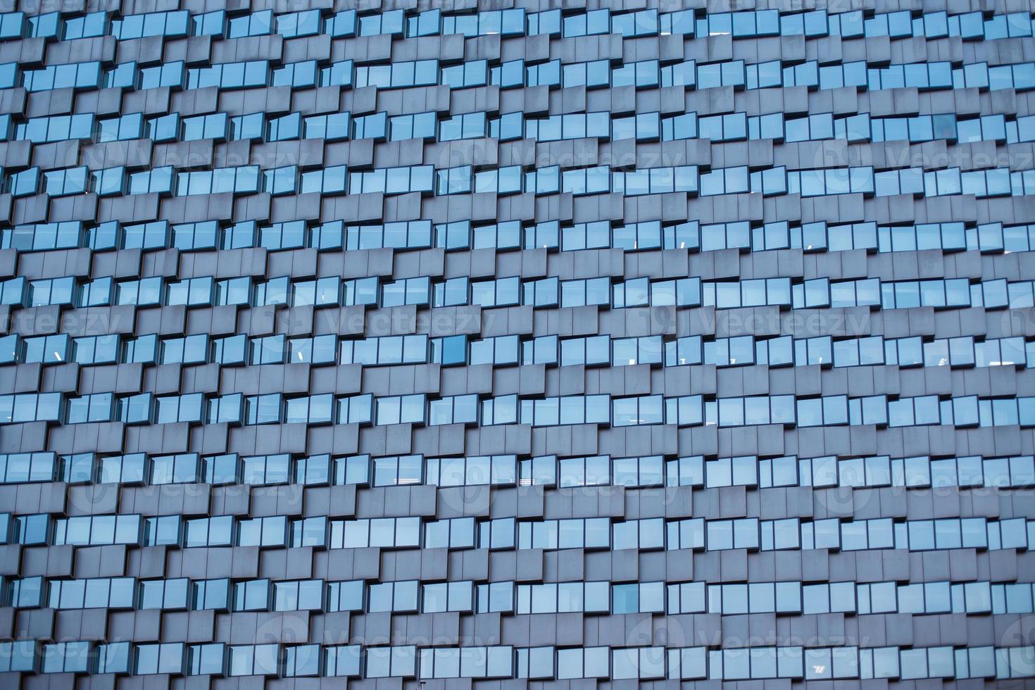 Pattern glass building. Modern style photo