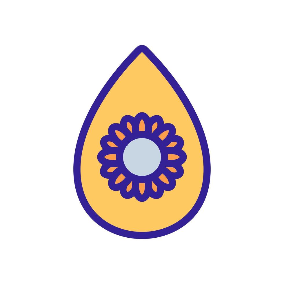 gota de aceite de girasol icono vector contorno ilustración