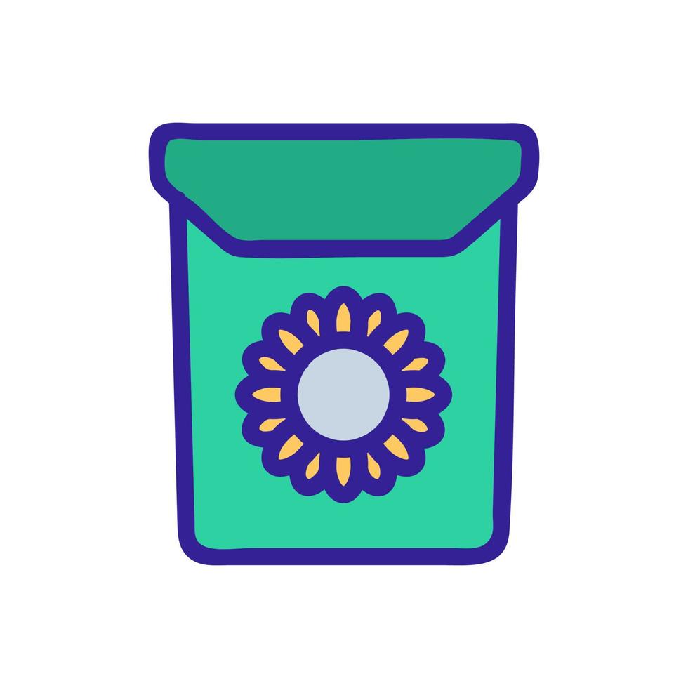 pack of sunflower seeds icon vector outline illustration