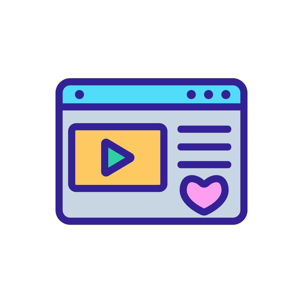 favorite video game folder icon vector outline illustration
