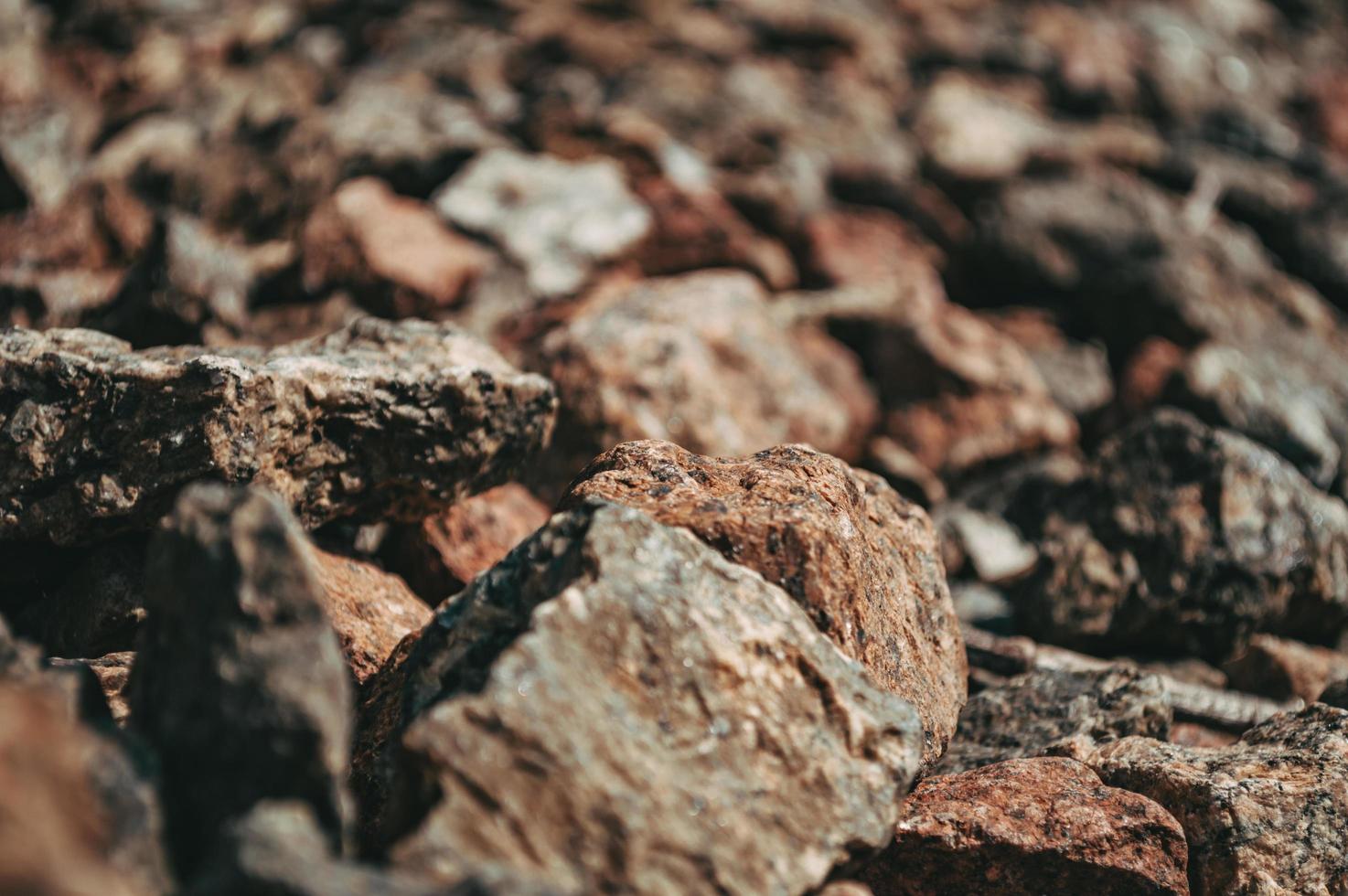 Abstract background texture Small brown stones close-up photo