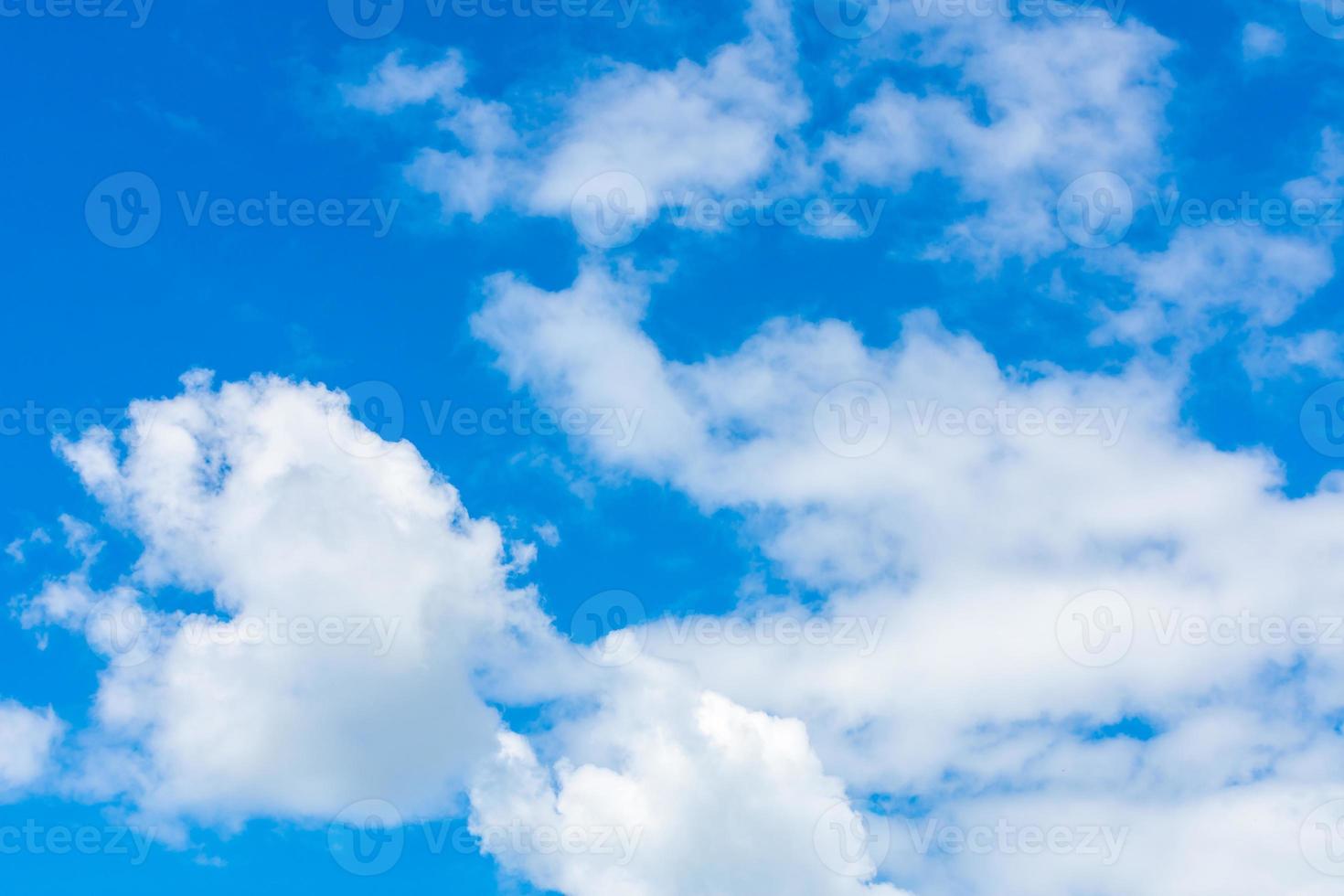 blue sky with beautiful clouds photo