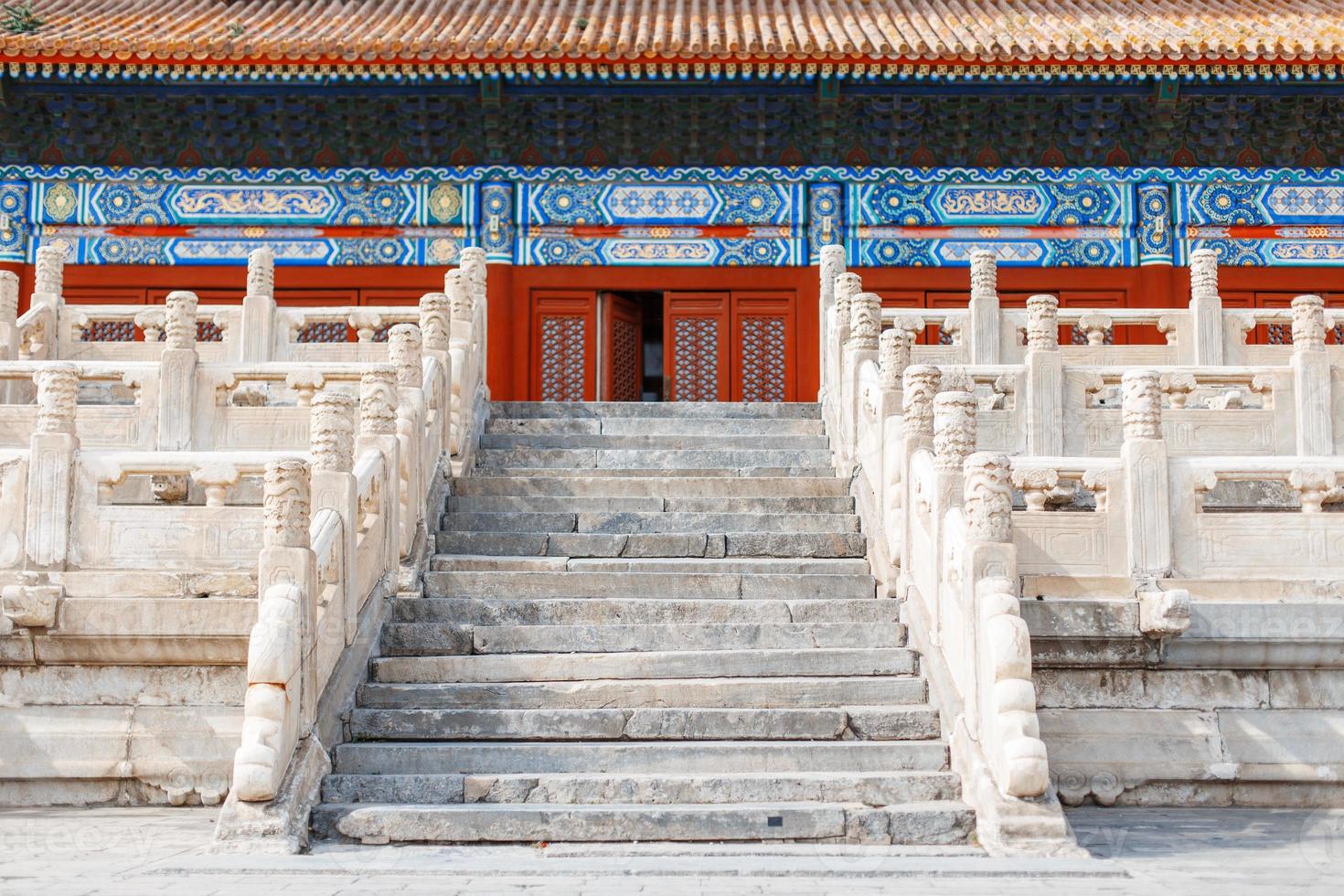 Forbidden City. Stairway to the palace photo