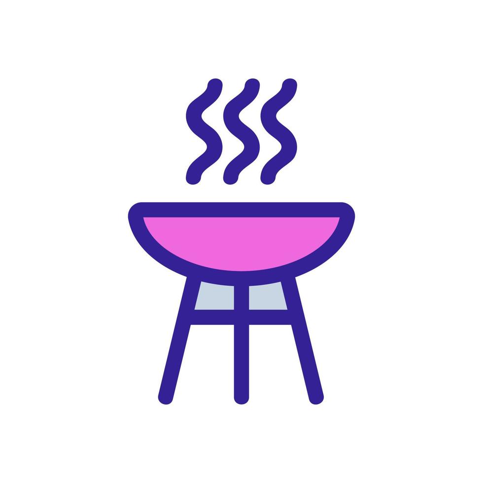 steak meat icon vector. Isolated contour symbol illustration vector