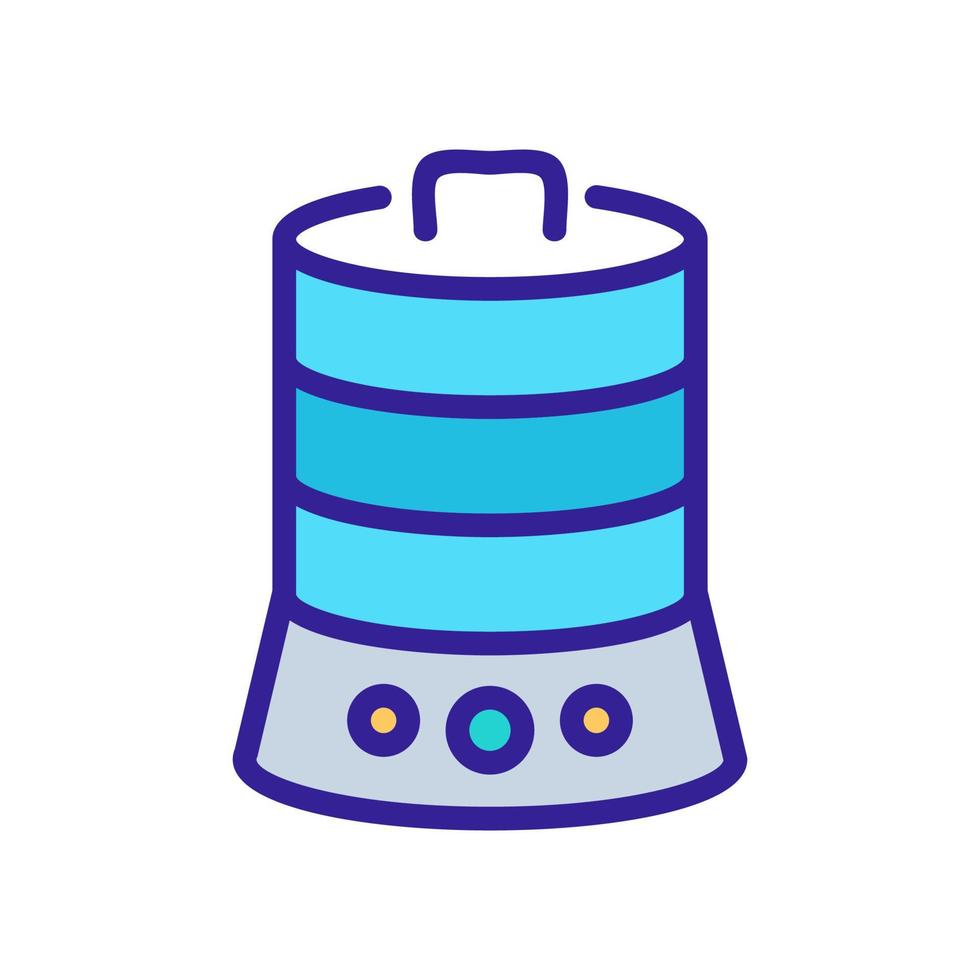 kitchen multi tier double boiler icon vector illustration