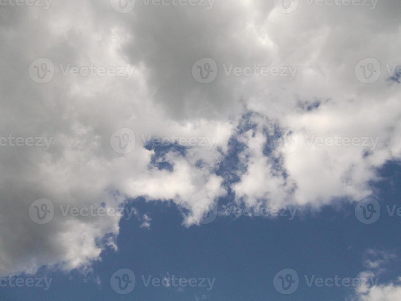 Blue sky and white clouds photo