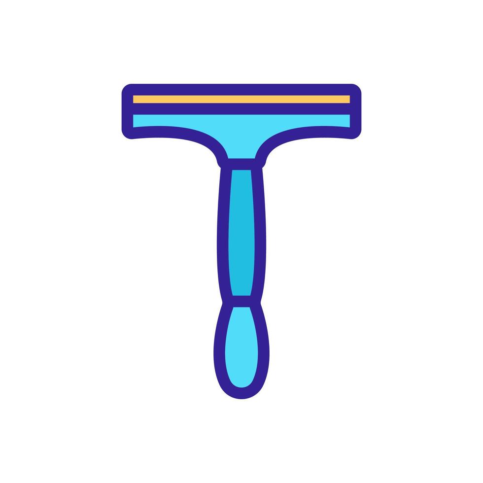 mop with handle icon vector outline illustration