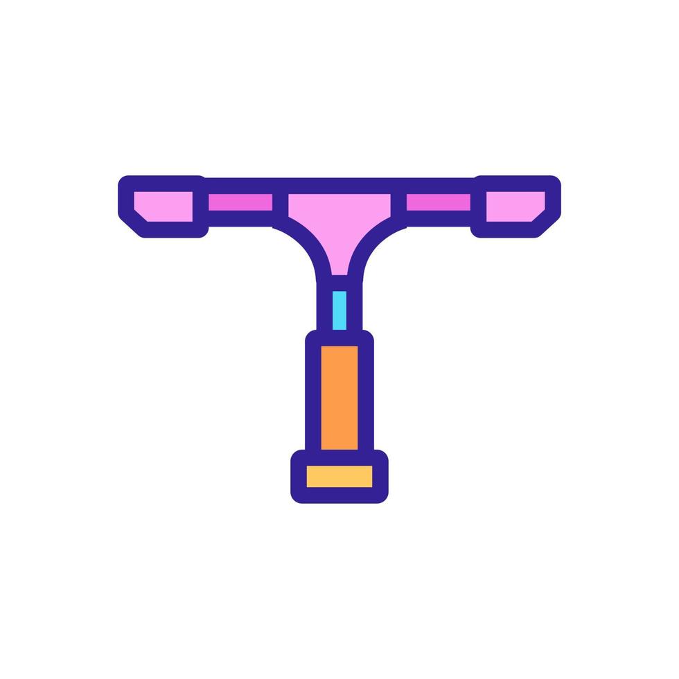 rotating rubber squeegee icon vector outline illustration