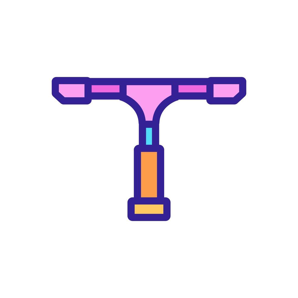 rotating rubber squeegee icon vector outline illustration