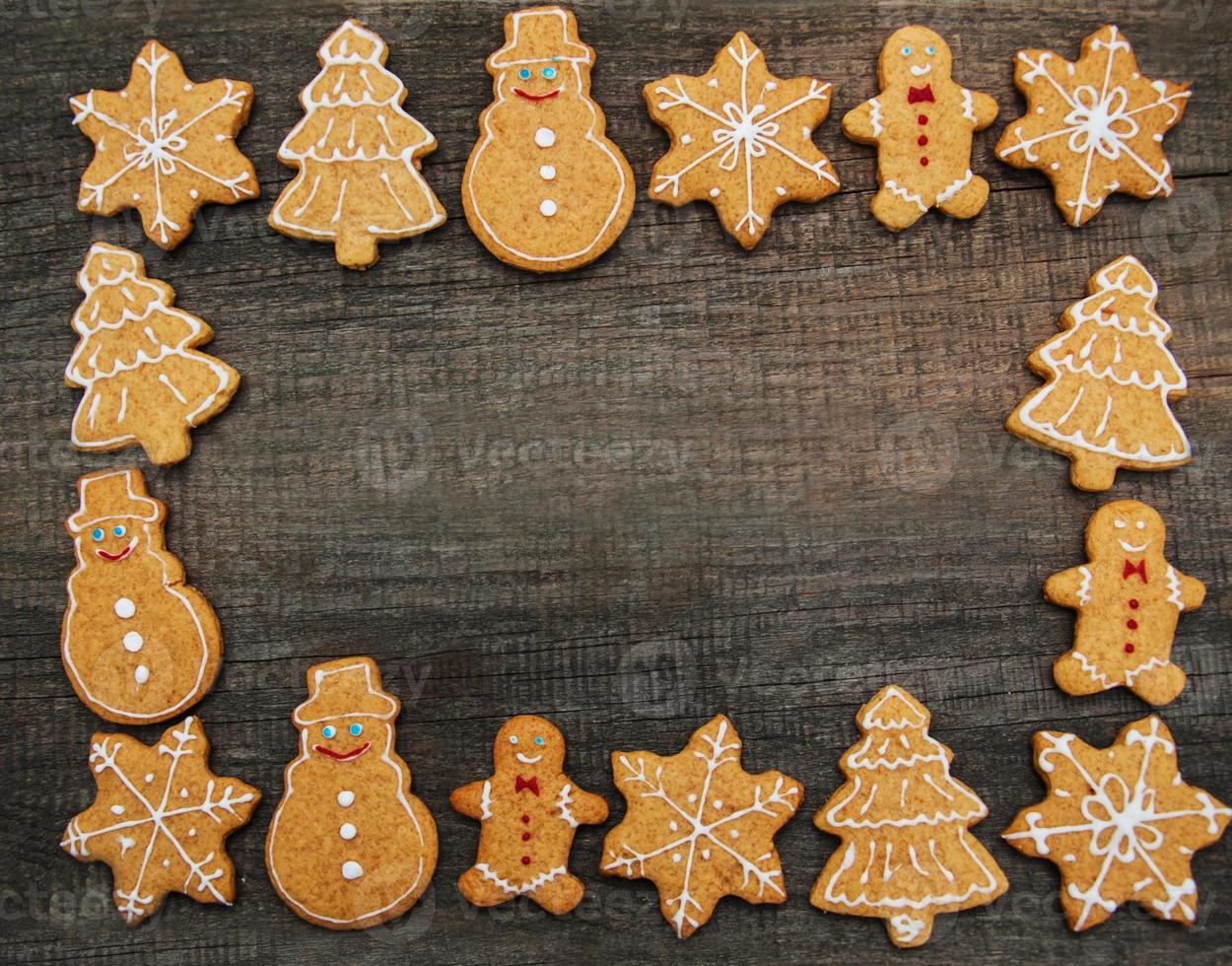 Christmas ginger and honey cookies photo